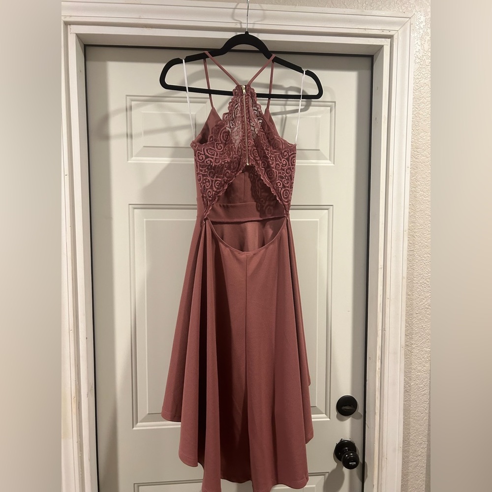 Pink/blush Short Windsor Prom Dress
